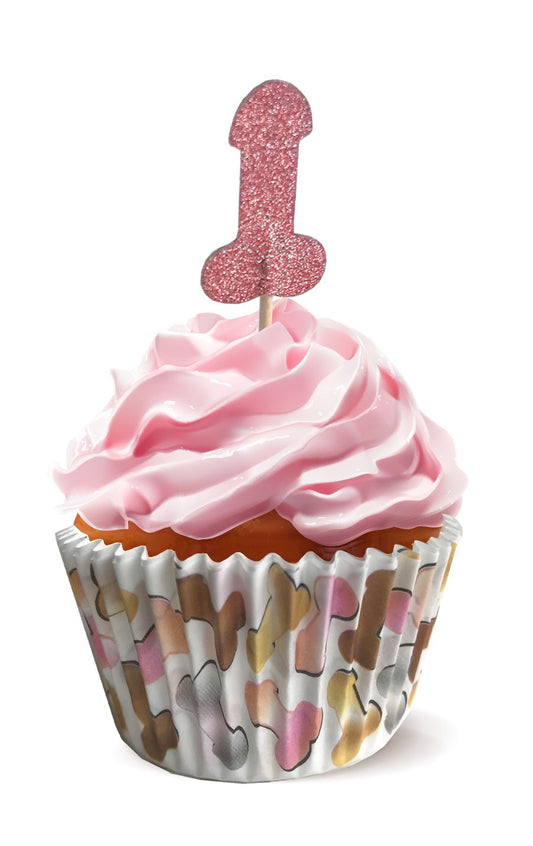 GLITTERATI PENIS PARTY CUPCAKE SET