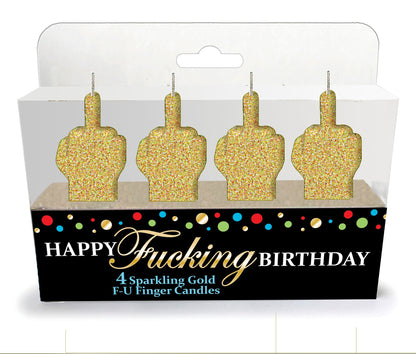 HAPPY F*ING BIRTHDAY CANDLE SET