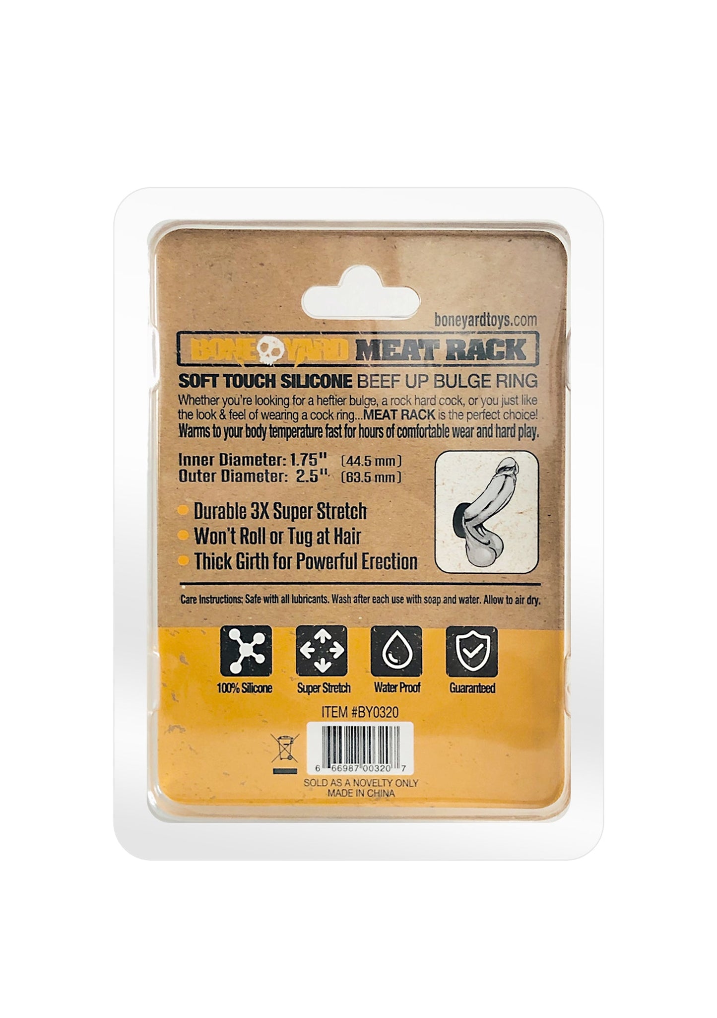 MEAT RACK COCK RING BLACK