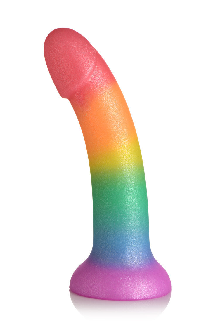 SIMPLY SWEET 6.5IN PHALLIC RAINBOW DILDO