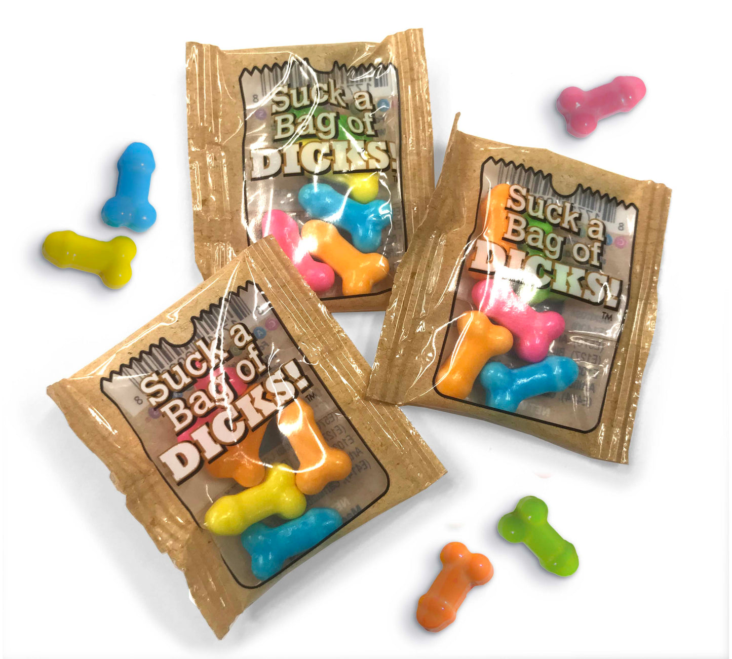 SUCK A BAG OF DICKS DISPLAY OF 100 .15 OZ BAGS