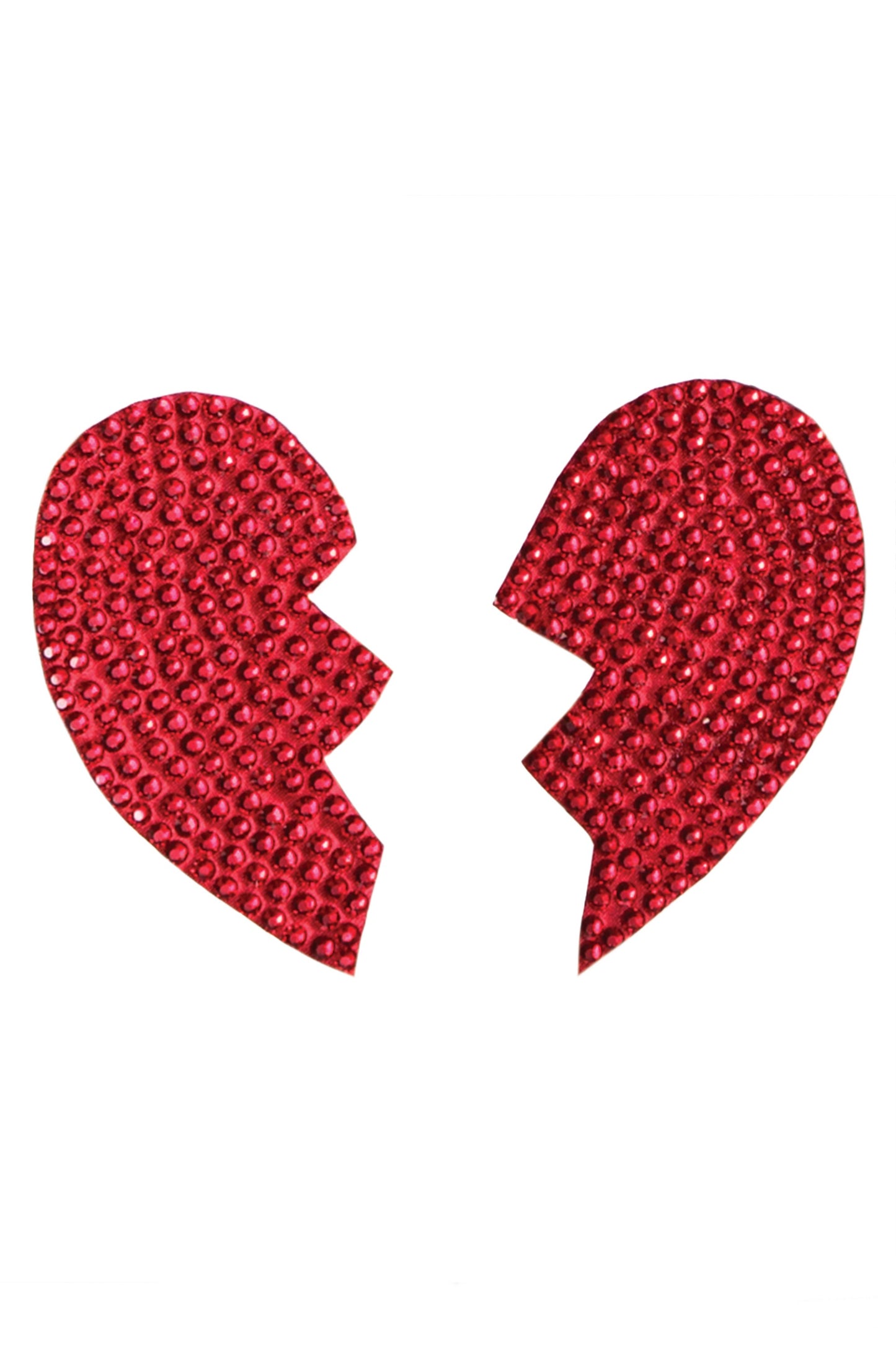 PASTIES BROKEN HEARTS RED