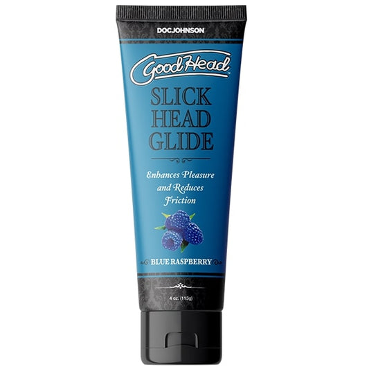 GOODHEAD SLICK HEAD GLIDE 4 OZ BLUE RASPBERRY (BULK)