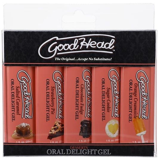GOODHEAD ORAL DELIGHT GEL 5 PK DESSERTS