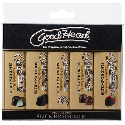 GOODHEAD ORAL DELIGHT GEL 5 PK CHOCOLATES