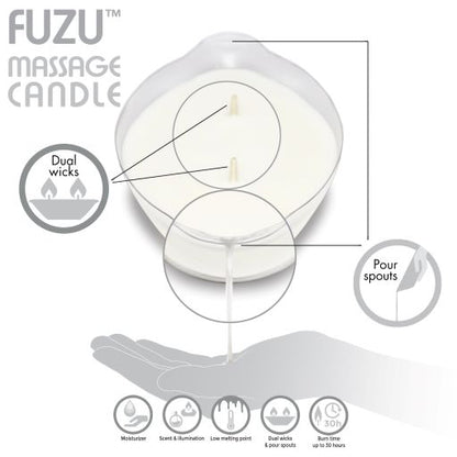 FUZU MASSAGE CANDLE EUCALYPTUS CALM 4 OZ