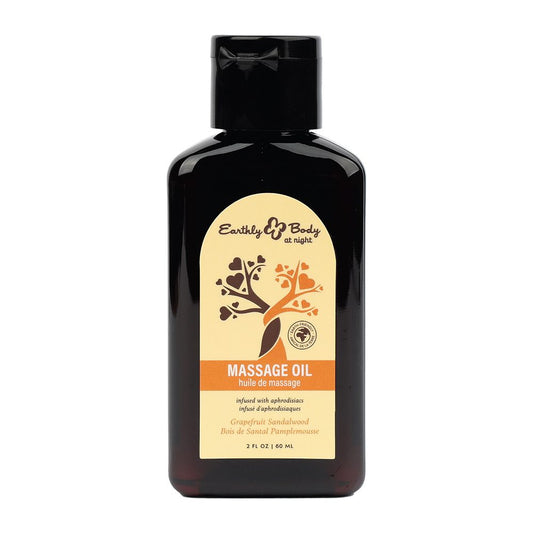 HEMP SEED BY NIGHT MASSAGE OIL APHRODISIAC COLLECTION GRAPEFRUIT SANDALWOOD 2OZ