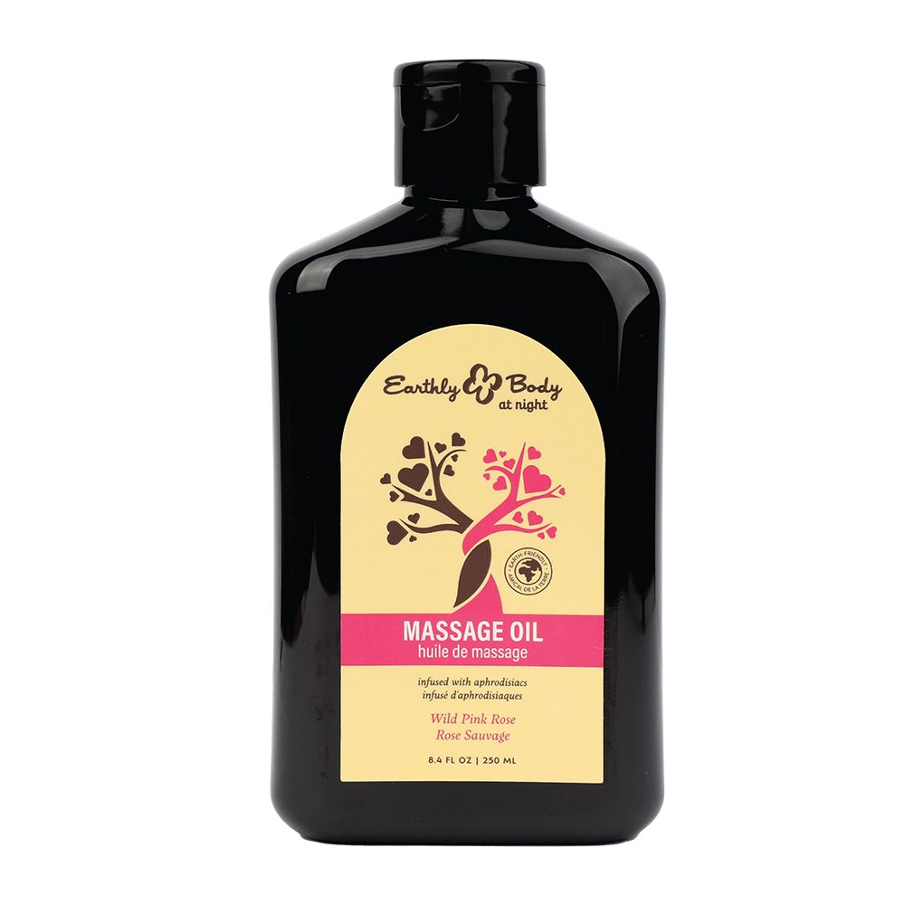 HEMP SEED BY NIGHT MASSAGE OIL APHRODISIAC COLLECTION WILD PINK ROSE 8OZ