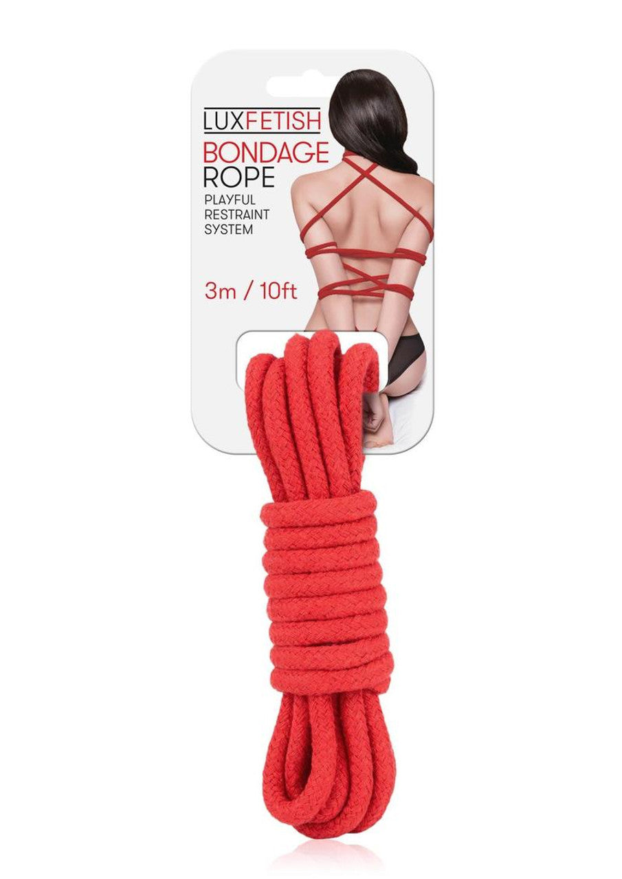 LUX FETISH BONDAGE ROPE 3M RED