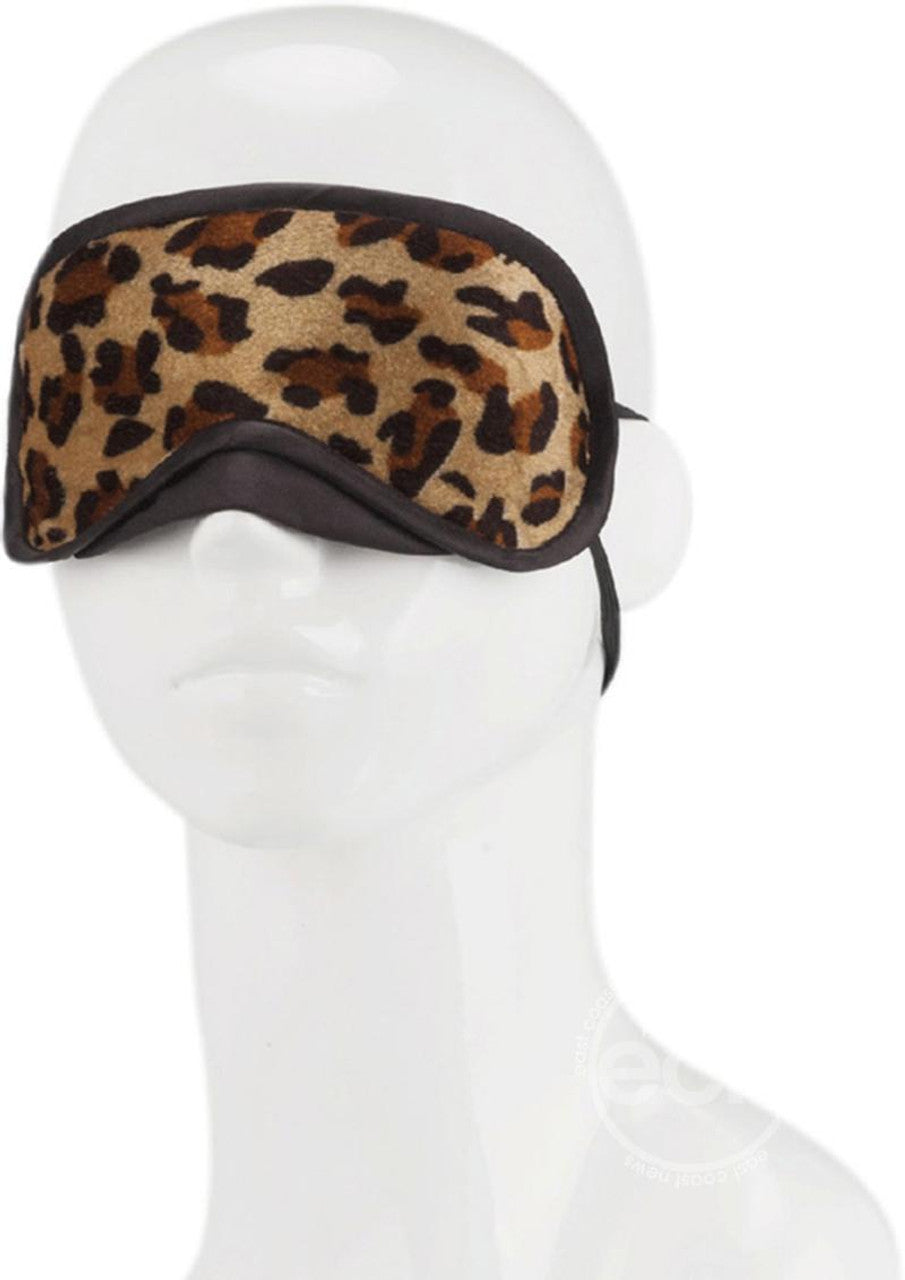 LUX FETISH PEEK-A-BOO LOVE MASK LEOPARD