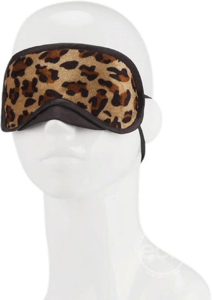 LUX FETISH PEEK-A-BOO LOVE MASK LEOPARD