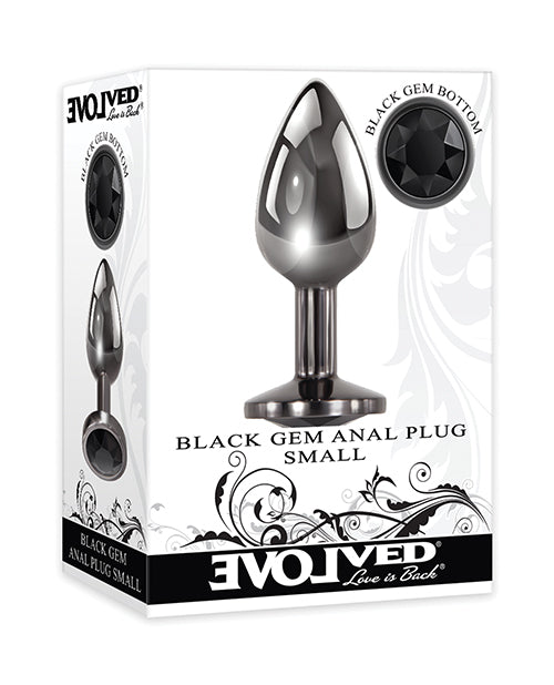 EVOLVED GEM BLACK ANAL PLUG SMALL