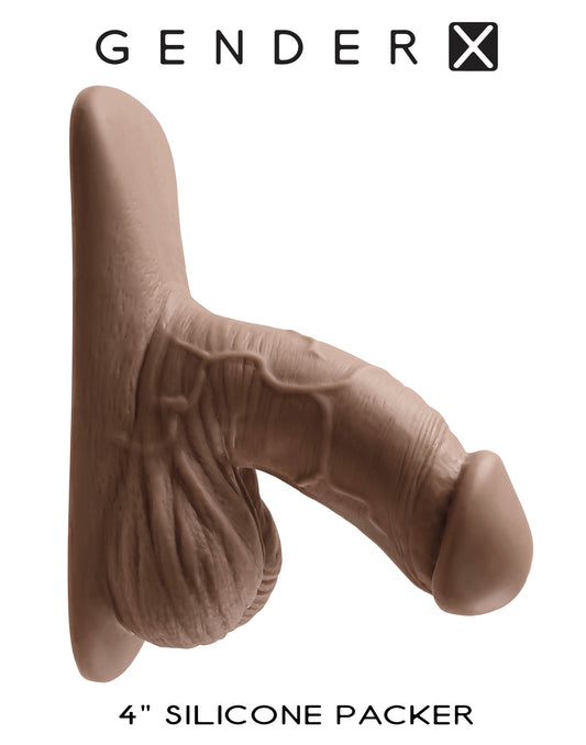 GENDER X 4IN SILICONE PACKER DARK