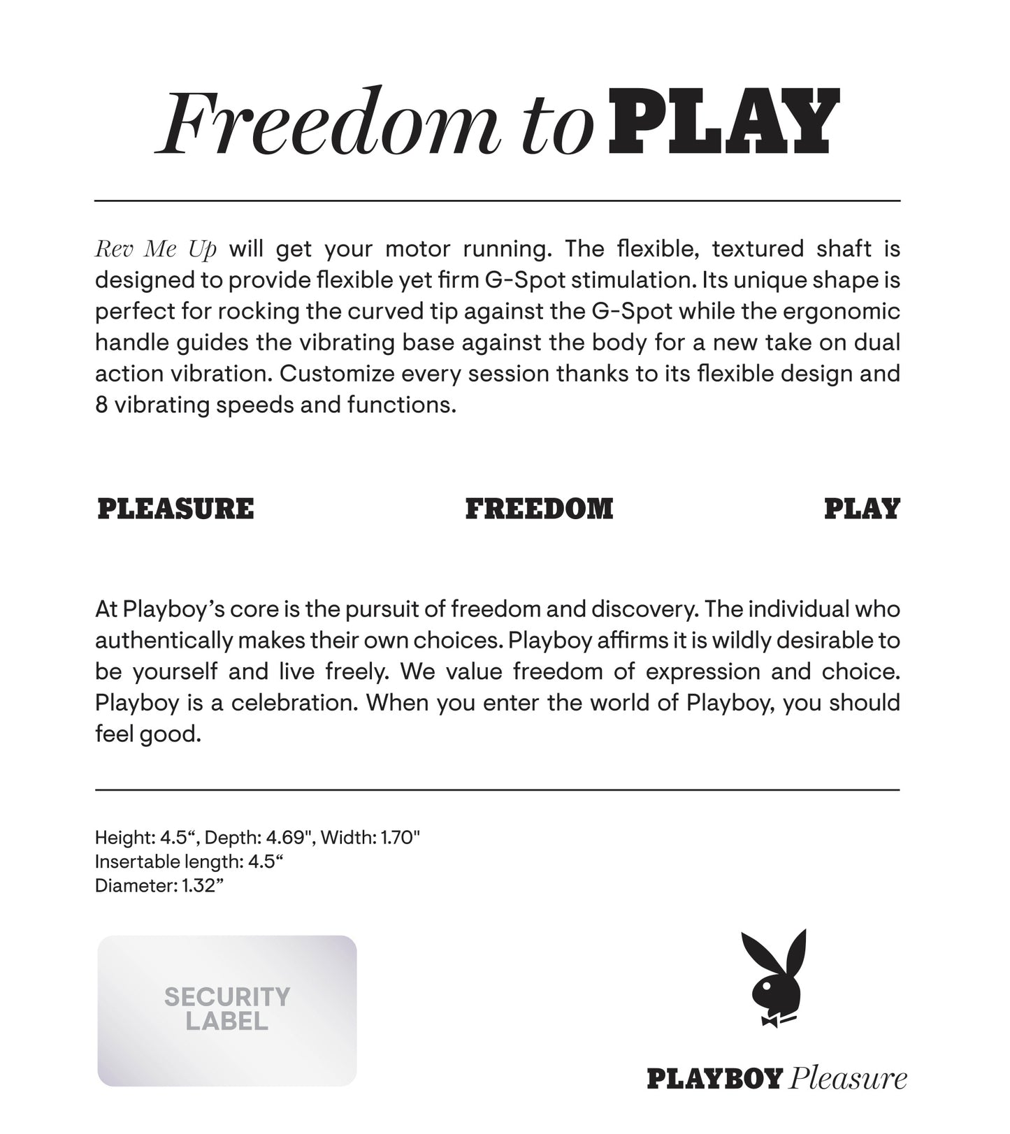 PLAYBOY REV ME UP