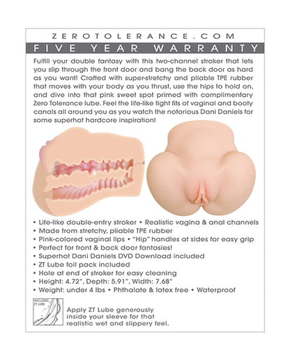 ZERO TOLERANCE DANI DANIELS MOVIE DOWNLOAD W/ REALISTIC ASS & VAGINA STROKER