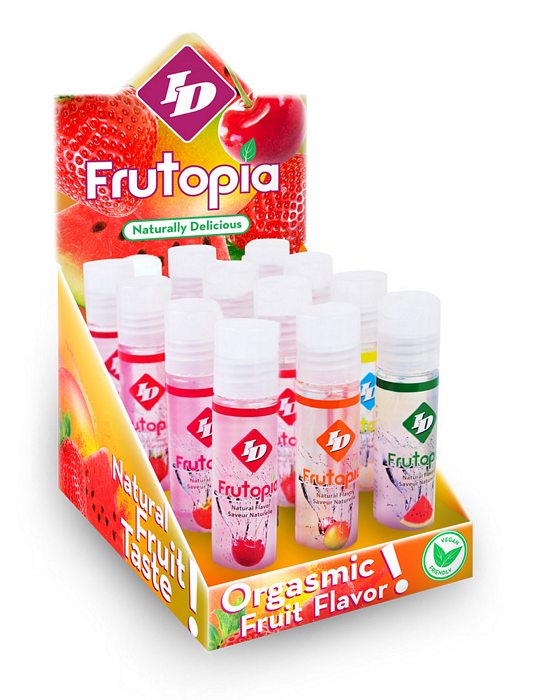 ID FRUTOPIA DISPLAY 12 ASSORTED BOTTLES OUT UNTIL MID JULY
