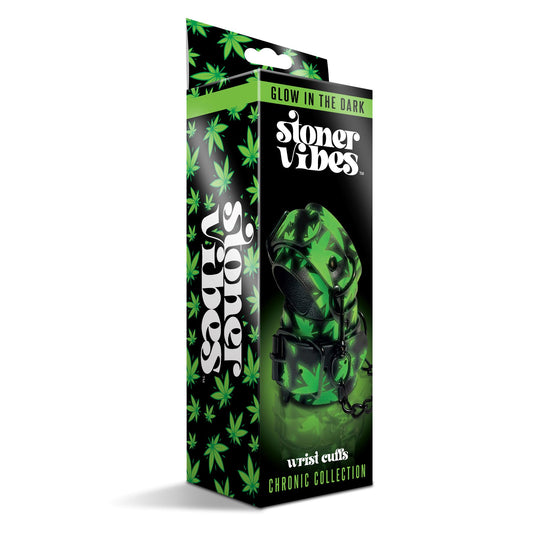 STONER VIBES WRIST CUFFS GLOW IN THE DARK CHRONIC COLLECTION