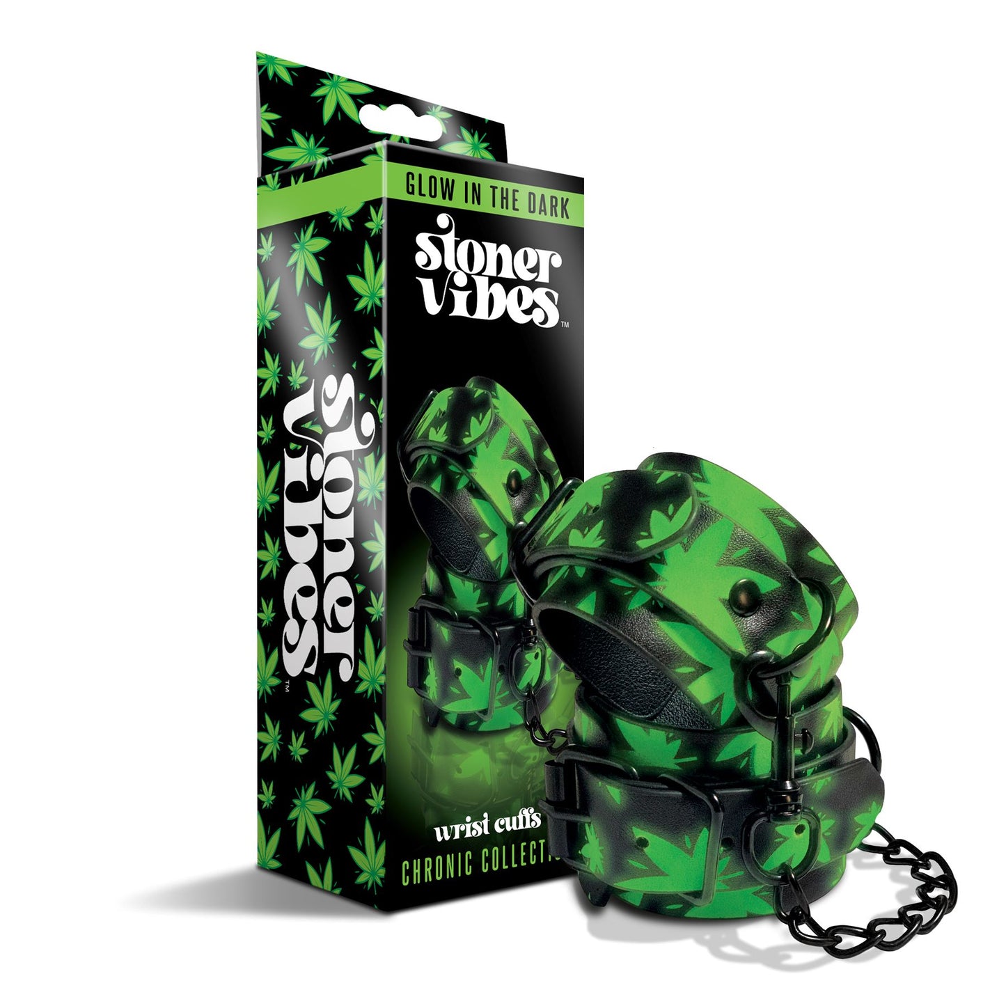 STONER VIBES WRIST CUFFS GLOW IN THE DARK CHRONIC COLLECTION