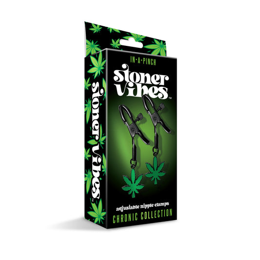 STONER VIBES ADJUSTABLE NIPPLE CLAMPS CHRONIC COLLECTION