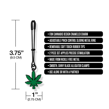STONER VIBES TWEEZER NIPPLE CLAMPS CHRONIC COLLECTION
