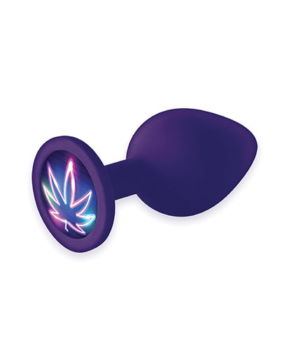 THE 9'S BOOTY TALK NEON LEAF SILICONE BUTT PLUG
