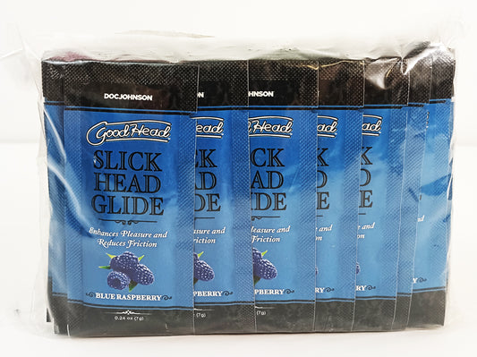 GOODHEAD SLICK HEAD GLIDE BULK REFILL BLUE RASPBERRY 48 PCS 0.24 OZ
