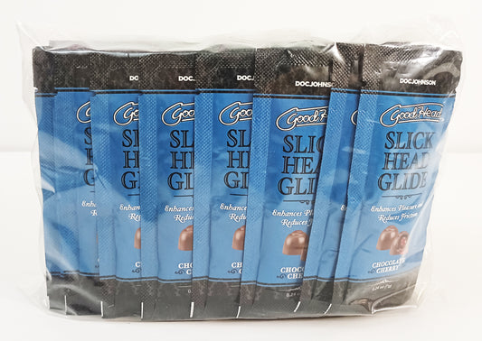 GOODHEAD SLICK HEAD GLIDE BULK REFILL CHOCOLATE CHERRY 48 PCS 0.24 OZ