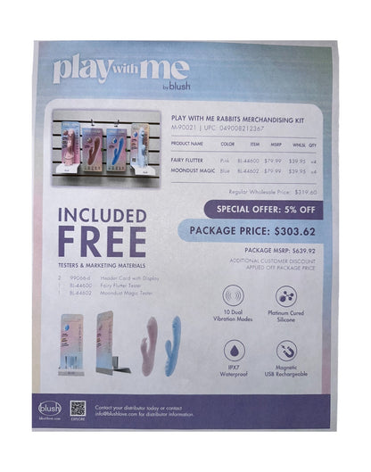 PLAY WITH ME RABBITS MERCHANDISING KIT