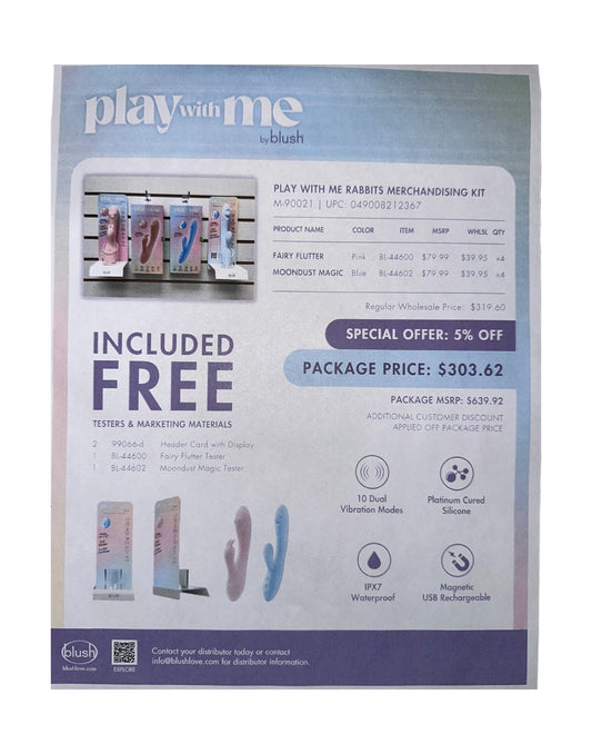 PLAY WITH ME RABBITS MERCHANDISING KIT