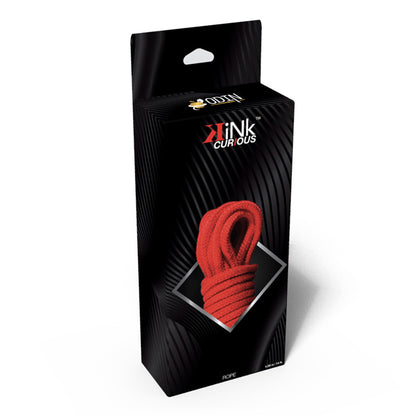KINK CURIOUS BONDAGE ROPE RED