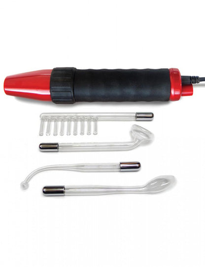 NEON WAND ELECTROSEX KIT RED HANDLE PURPLE ELECTRODE
