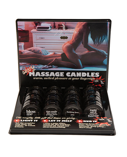 MASSAGE CANDLE 2OZ PREPACK DISPLAY