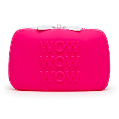 HAPPY RABBIT WOW SMALL PINK SILICONE ZIP STORAGE BAG
