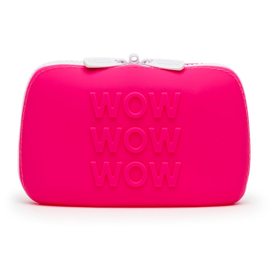 HAPPY RABBIT WOW SMALL PINK SILICONE ZIP STORAGE BAG