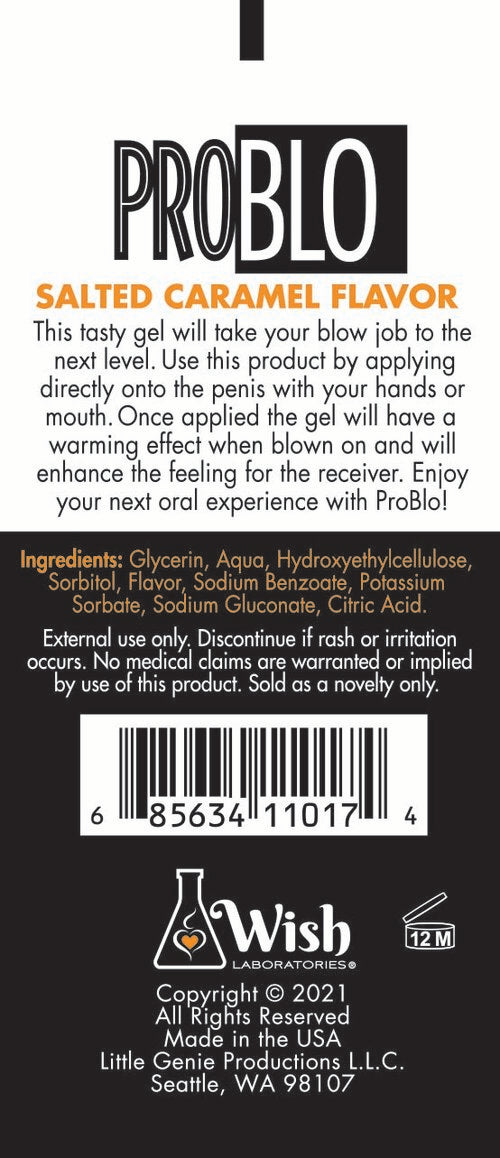 PROBLO ORAL PLEASURE GEL SALTED CARAMEL 1.5 OZ
