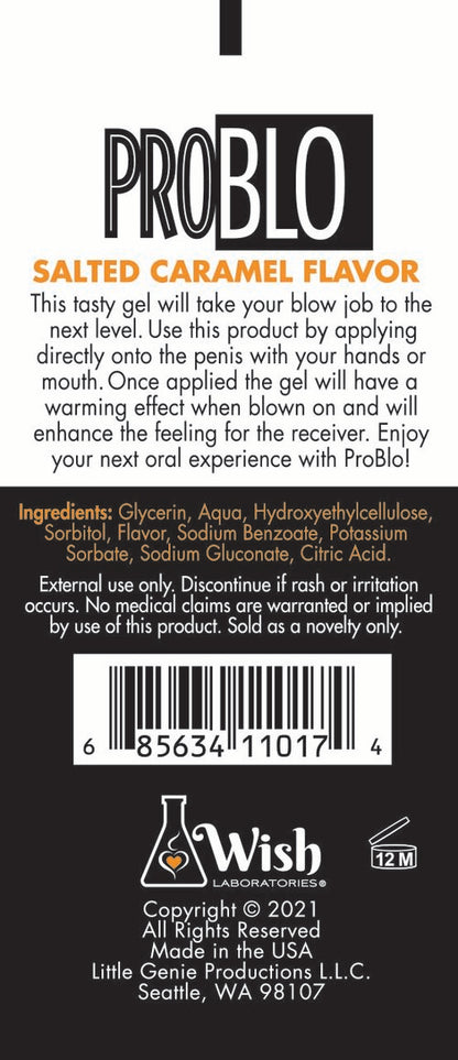 PROBLO ORAL PLEASURE GEL SALTED CARAMEL 1.5 OZ