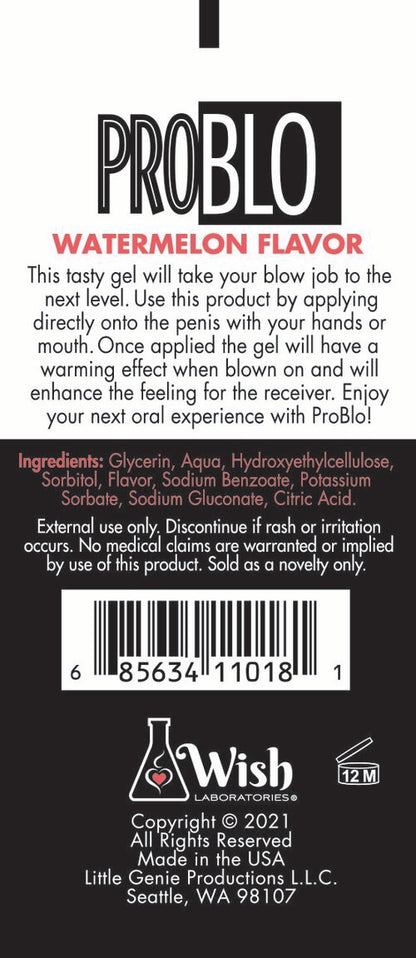 PROBLO ORAL PLEASURE GEL WATERMELON 1.5 OZ