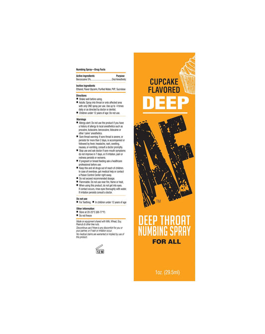 DEEP AF DEEP THROAT SPRAY CUPCAKE 1OZ