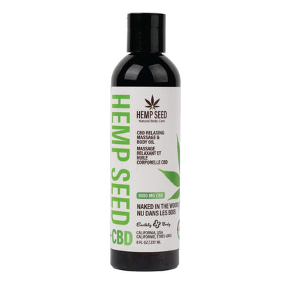 RELAXING MASSAGE & BODY OIL NAKED IN THE WOODS 8 OZ
