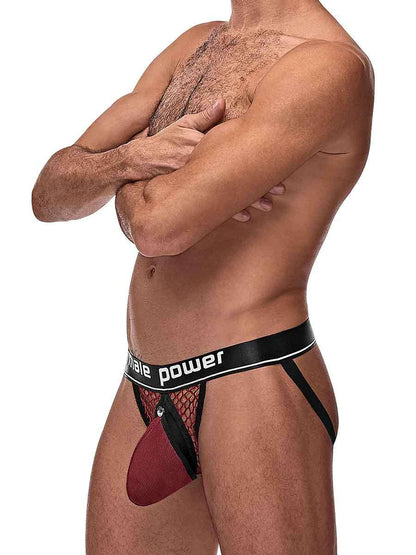 COCK PIT COCK RING JOCK BURGUNDY L/XL