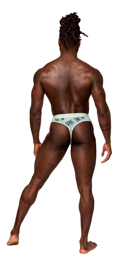 SHEER PRINTS THONG FLAMINGO L/XL