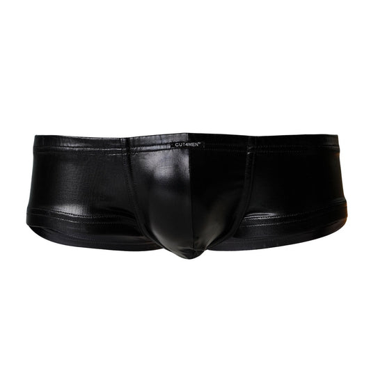 C4M Booty Shorts Black Leatherette - Medium