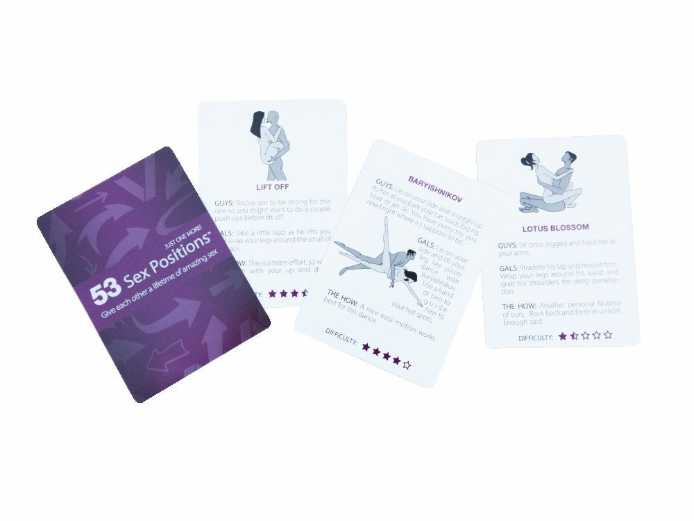53 SEX POSITIONS CARDS