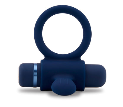SENSUELLE SILICONE BULL RING NAVY BLUE