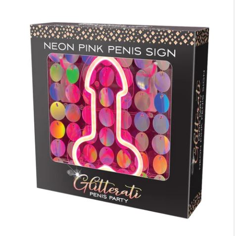 NEON PENIS LIGHT UP SIGN