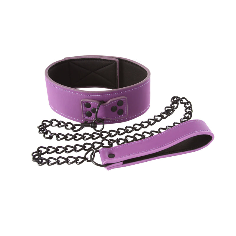LUST BONDAGE COLLAR PURPLE
