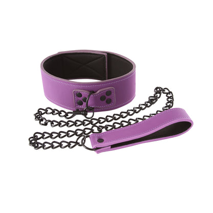 LUST BONDAGE COLLAR PURPLE