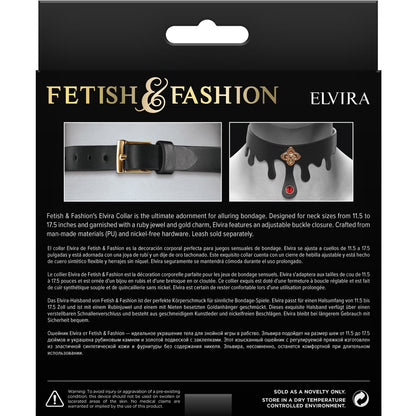 FETISH & FASHION ELVIRA COLLAR BLACK
