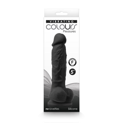 COLOURS PLEASURES VIBRATING 5 DILDO BLACK "