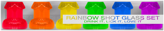 RAINBOW SHOT GLASS SET 6PC